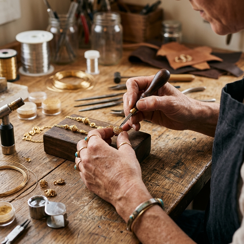 Generational gold karigar workshop